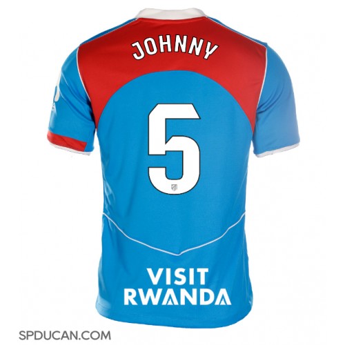 Zenski Nogometni Dres Atletico Madrid Johnny Cardoso #5 Rezervni 2025-26 Kratak Rukav